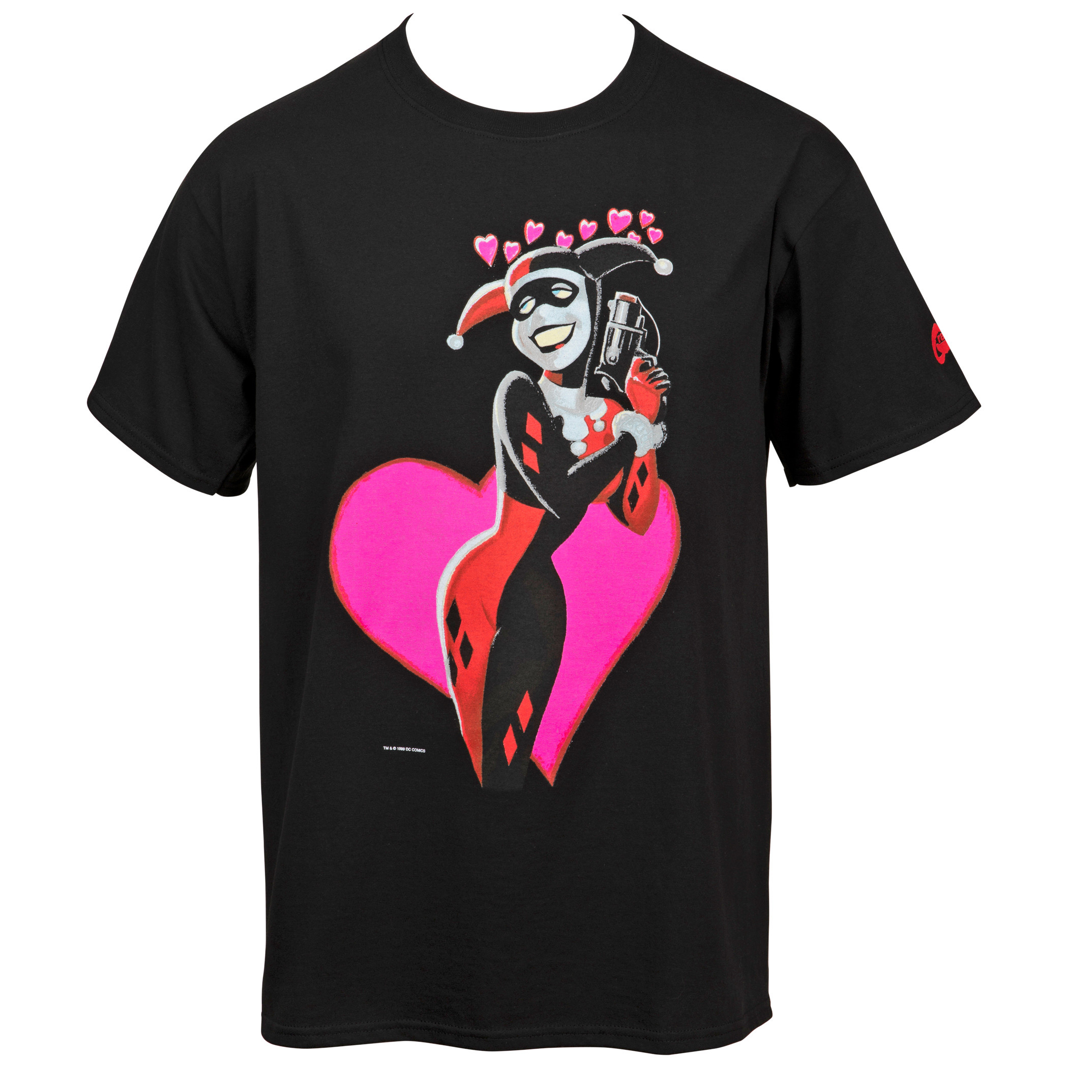 Harley Quinn Mad Love Hearts T-Shirt